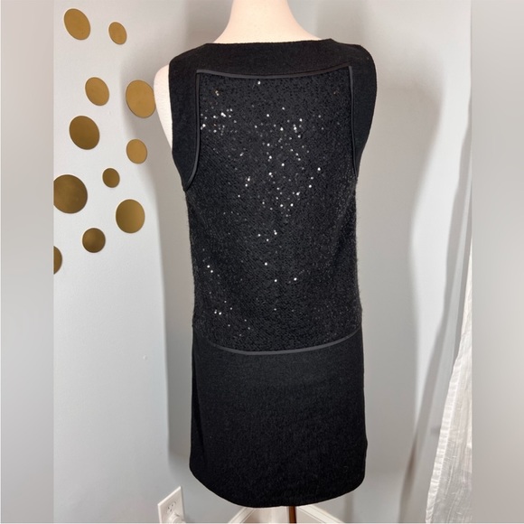 EUC Loft Wool Blend Sequin Shift Dress - Picture 7 of 9